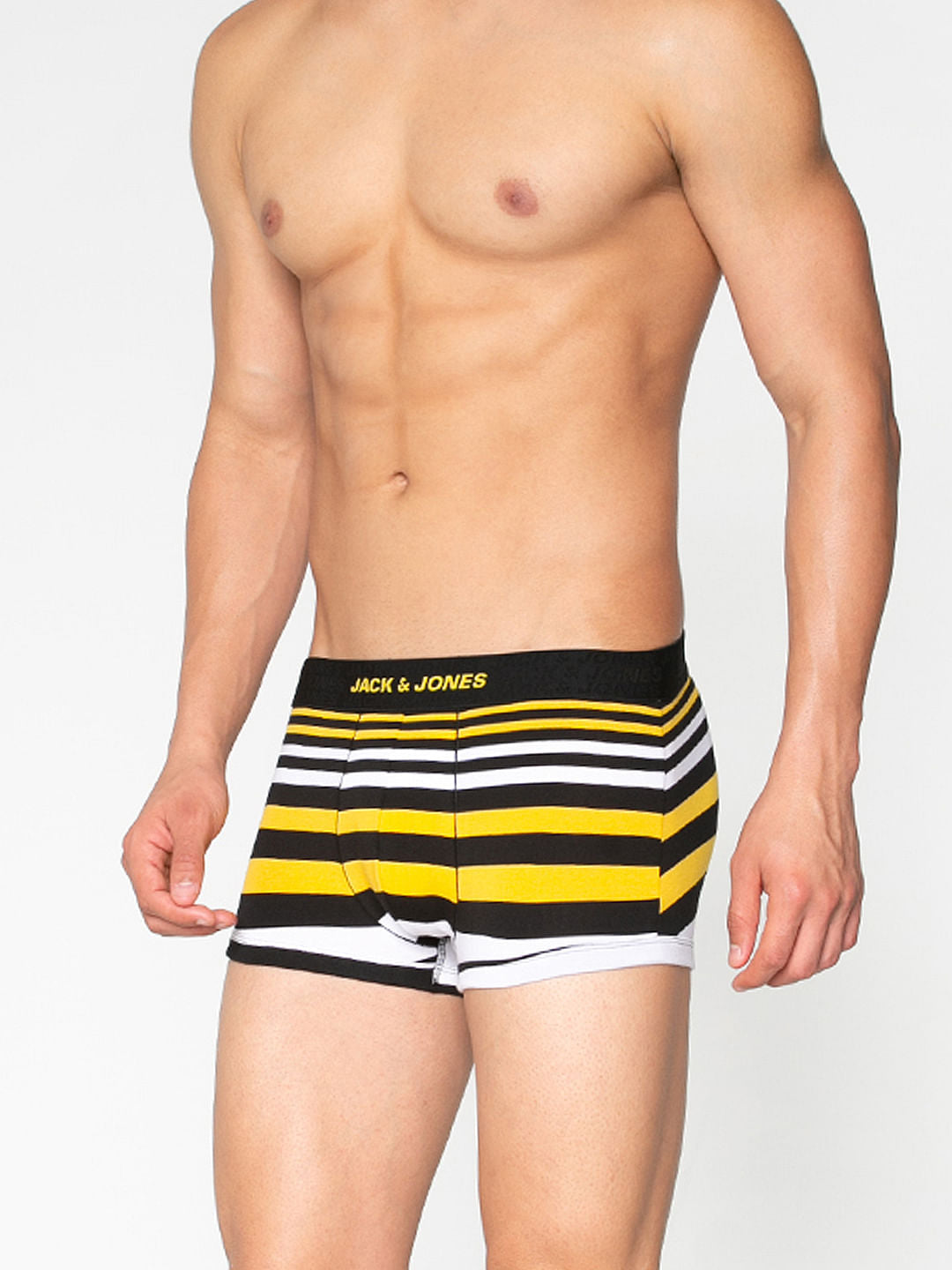 Black Striped Brazilian Trunks