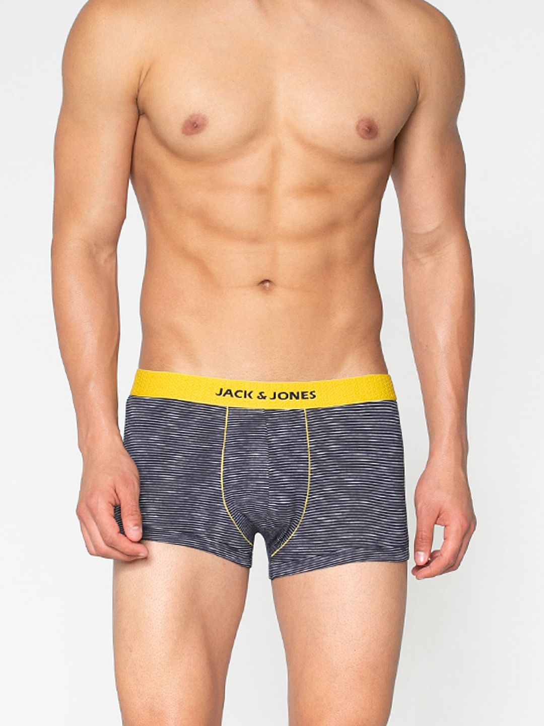 Blue Striped Brazilian Trunks - S