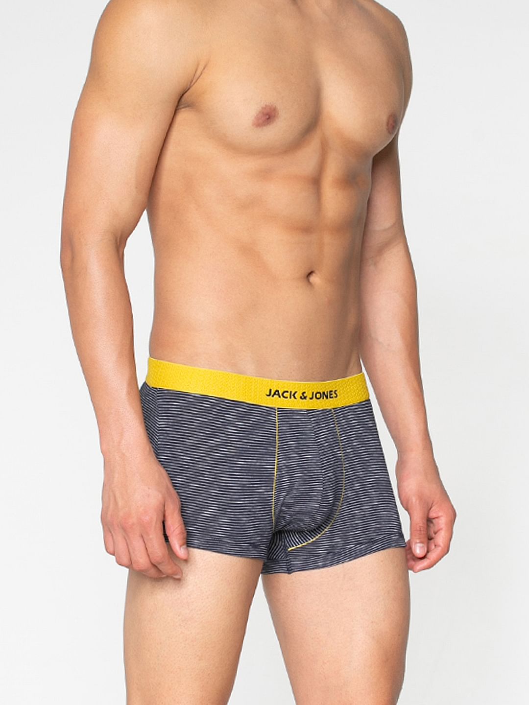 Blue Striped Brazilian Trunks