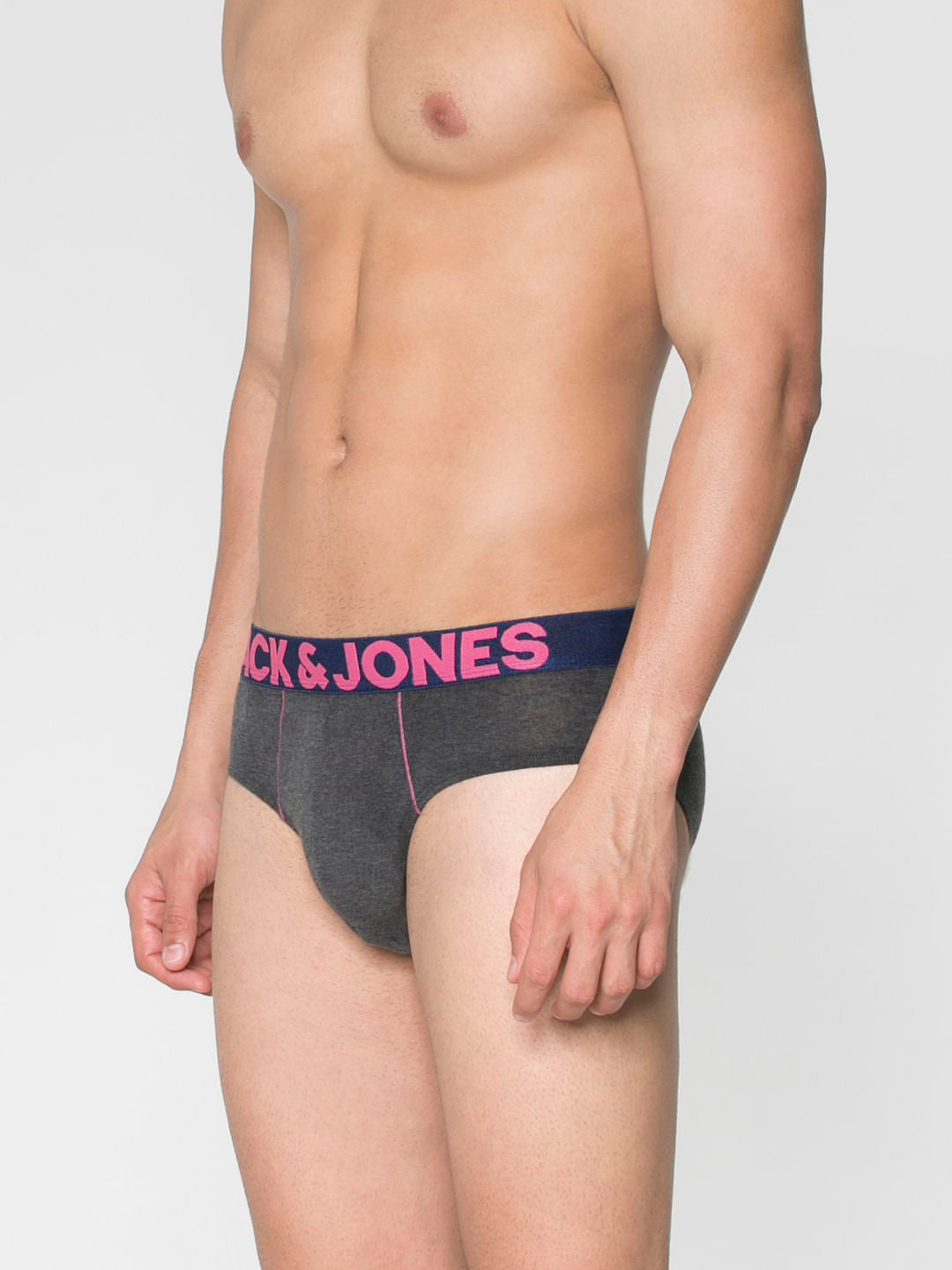 Grey Solid Briefs