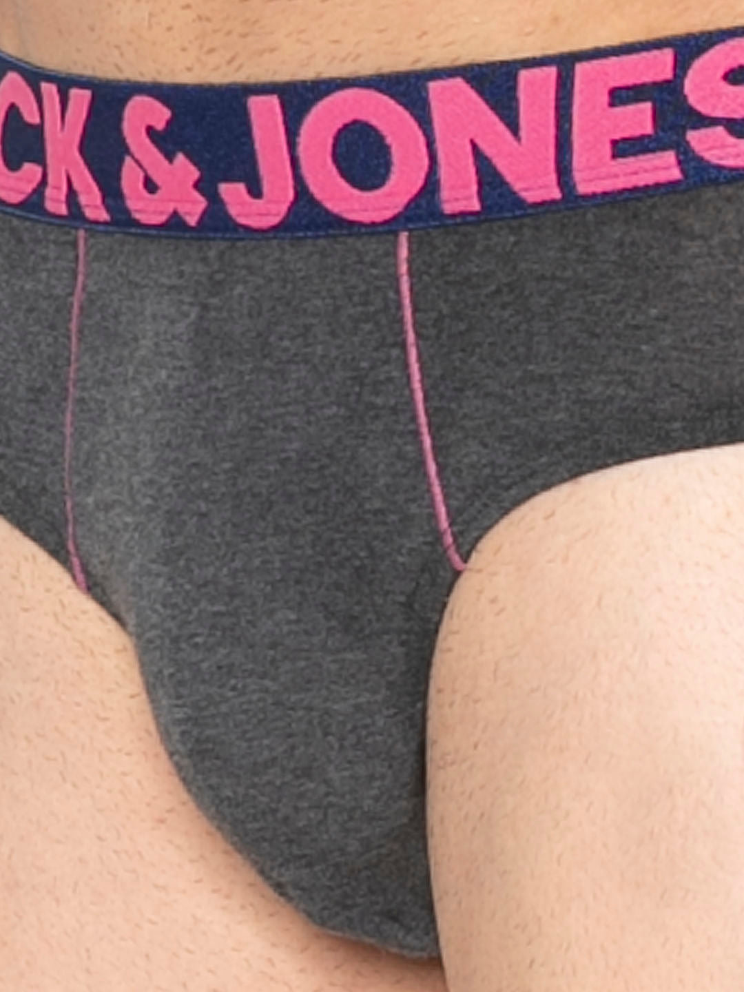 Grey Solid Briefs