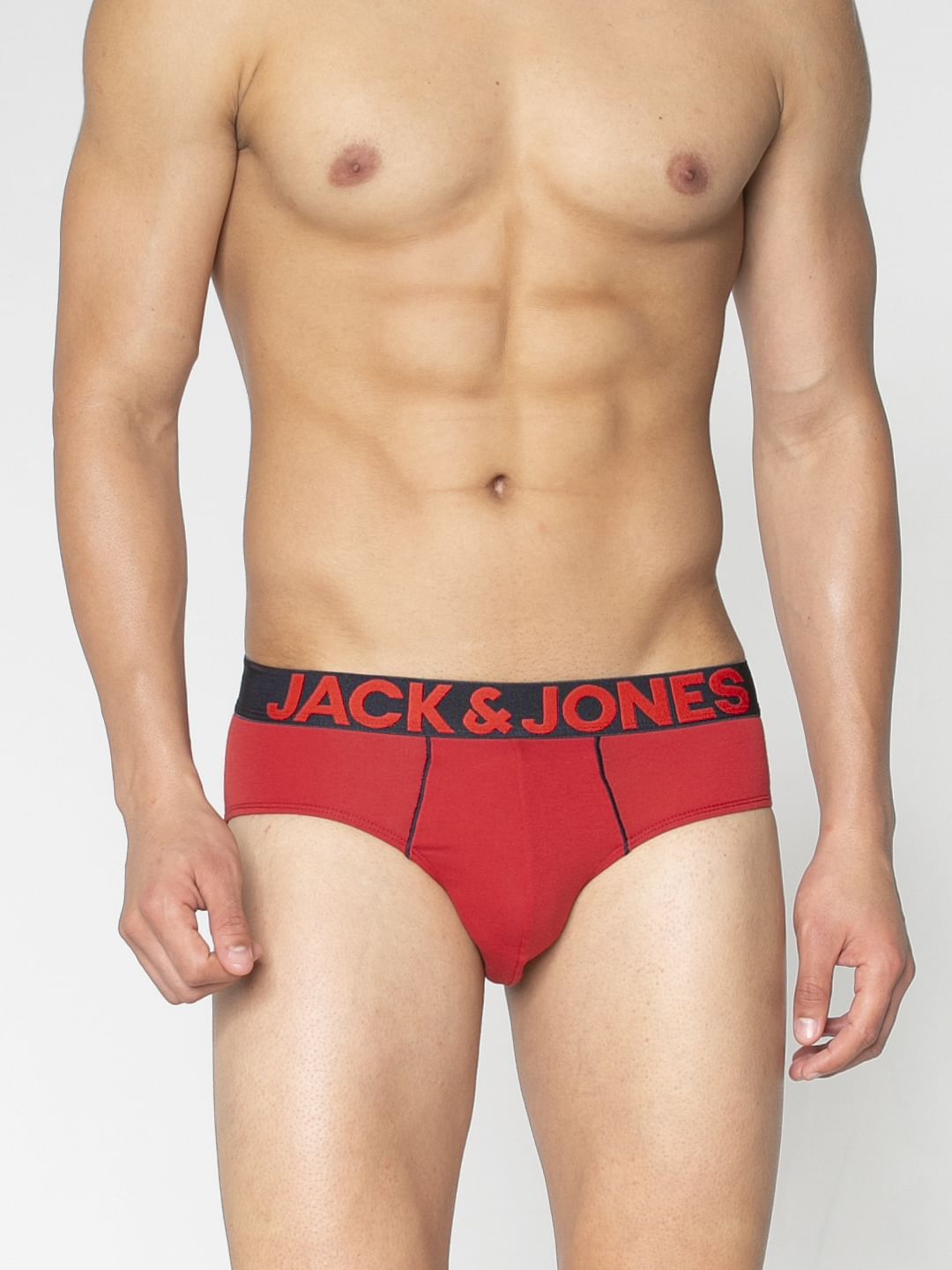 Red Solid Briefs