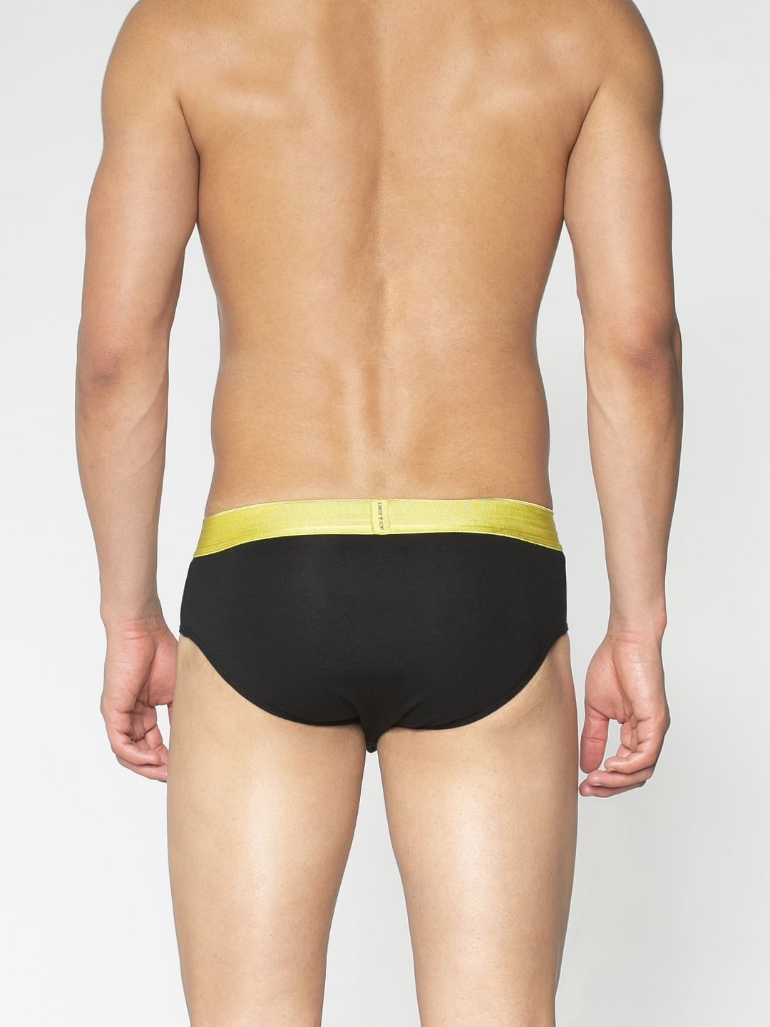 Black Solid Briefs