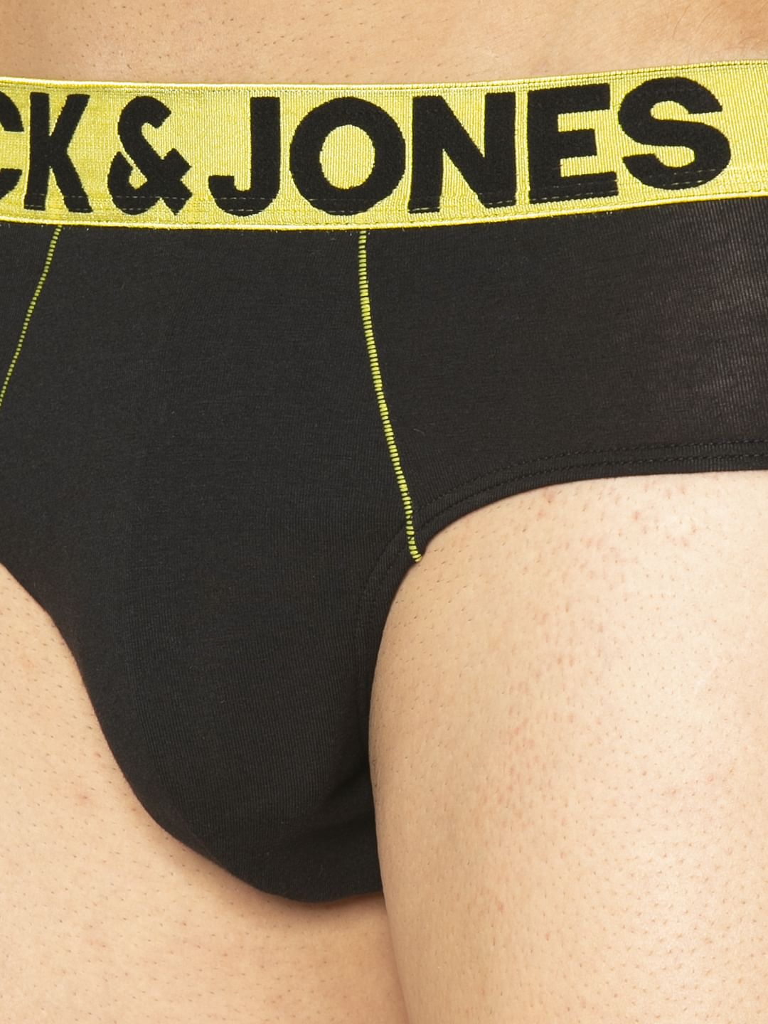 Black Solid Briefs