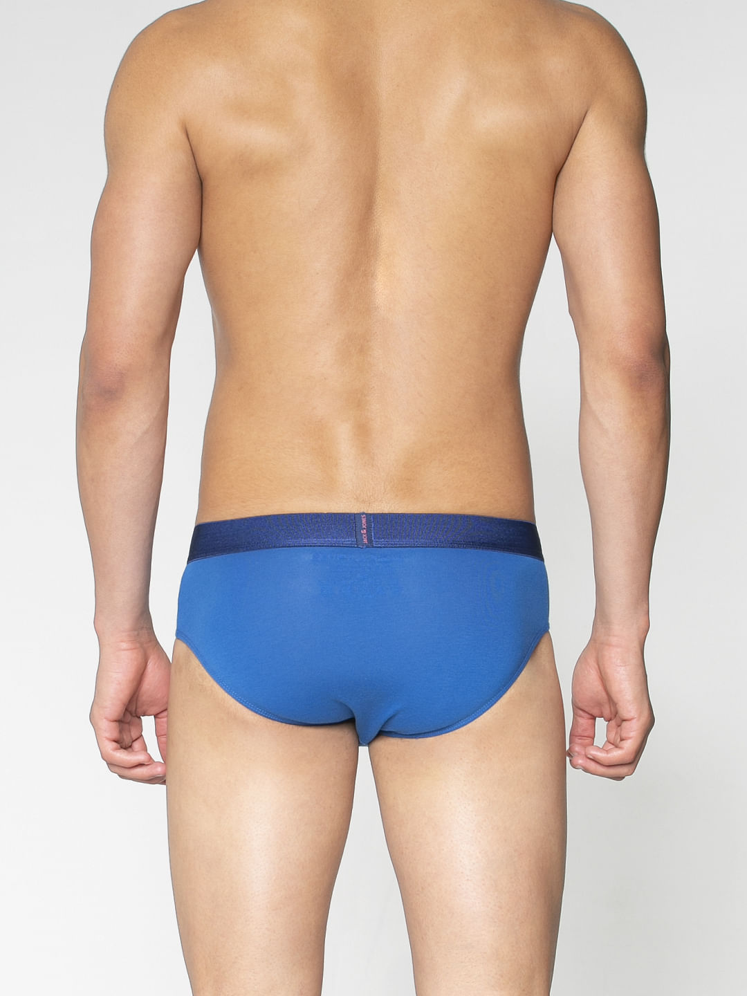 Blue Solid Briefs