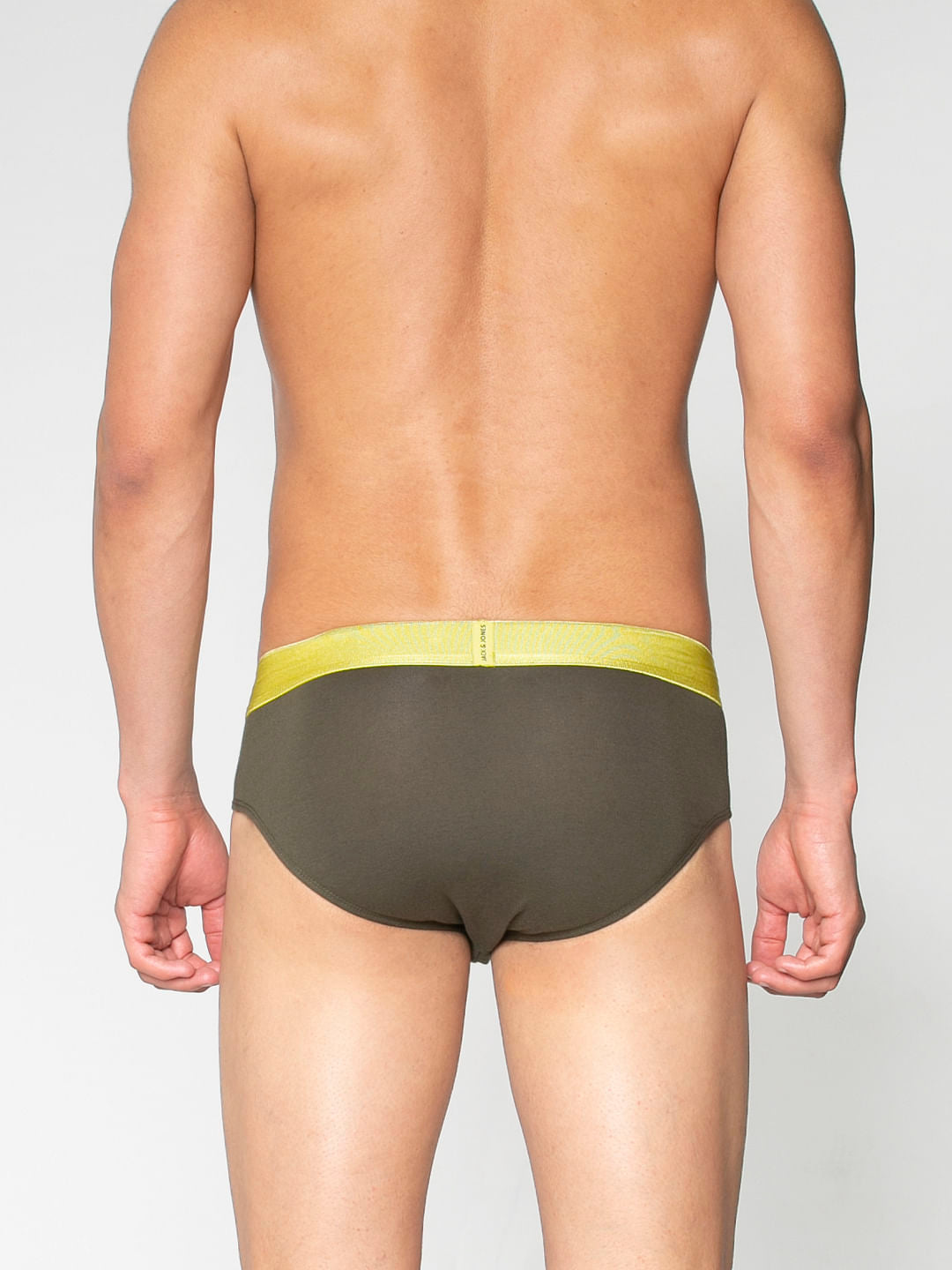 Pack Of Two Solid Briefs - Red And Green