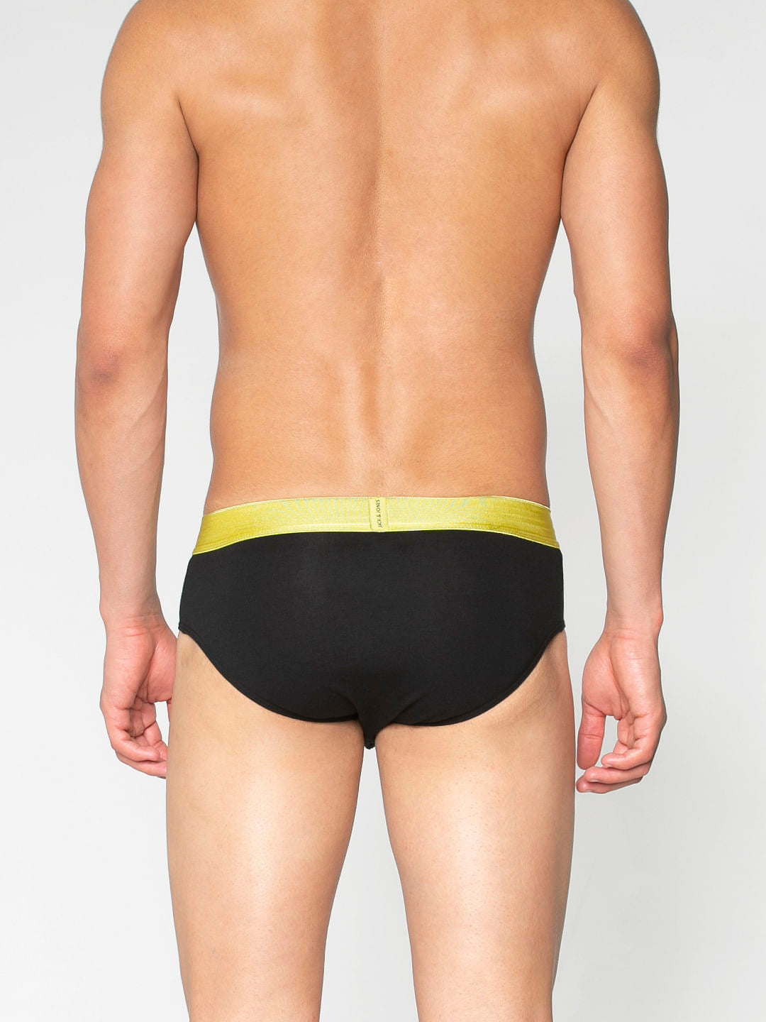 Black Pack Of Three Solid Briefs