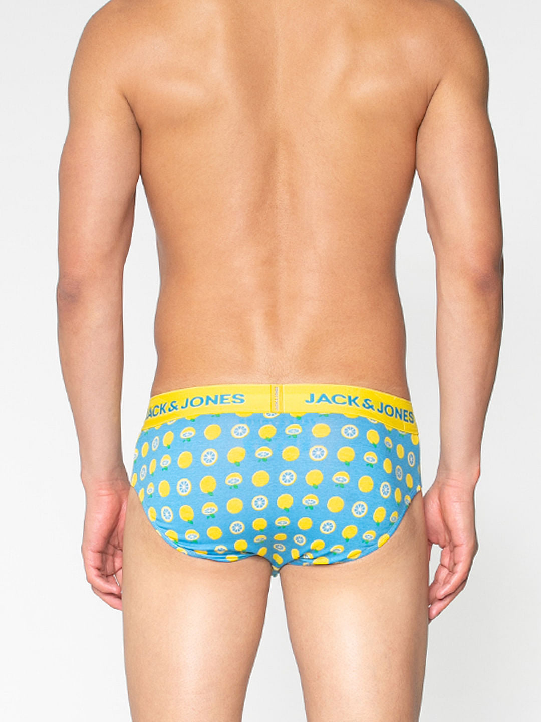 Blue All Over Lemon Print Briefs
