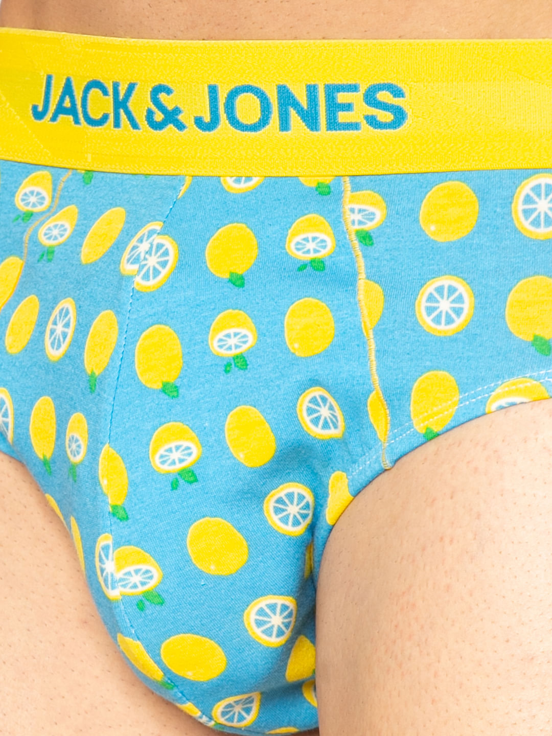 Blue All Over Lemon Print Briefs