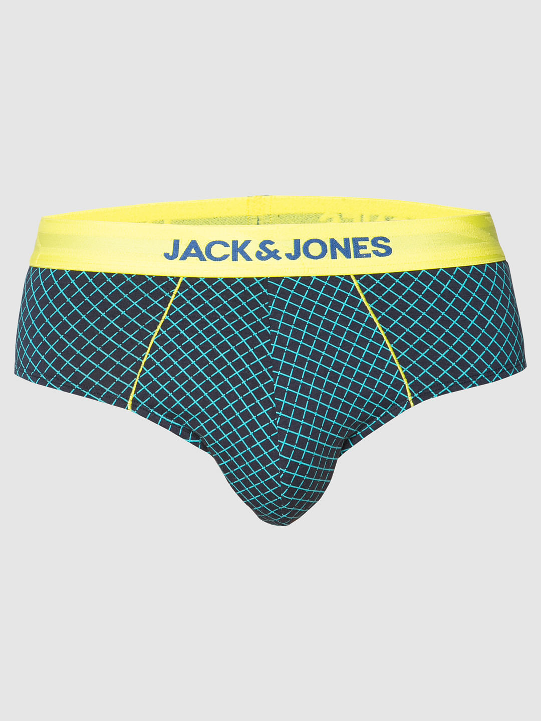 Blue Checks Print Briefs