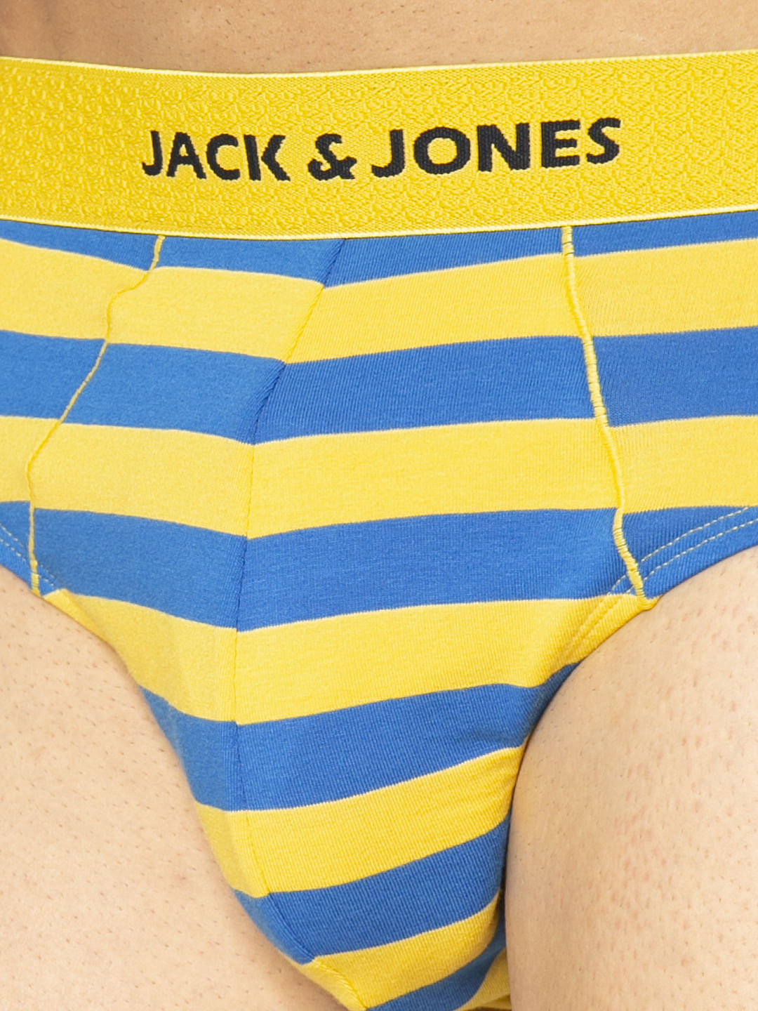 Blue And Yellow Striped Briefs