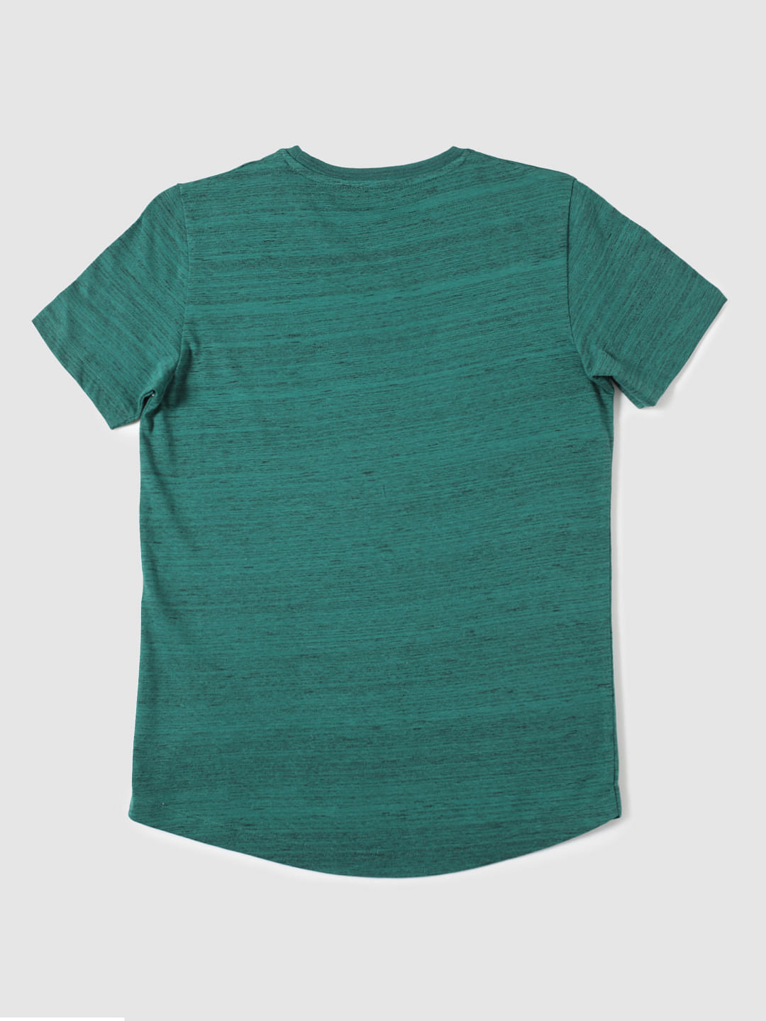 Boys Green Text Print Crew Neck T-Shirt - 128/8Y