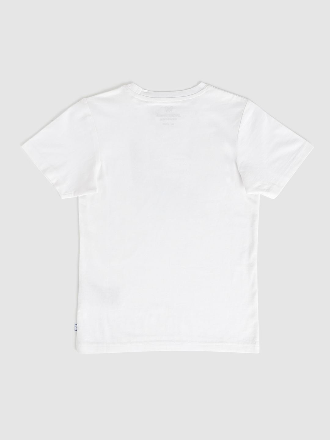 Boys White Graphic Print Crew Neck T-Shirt - 128/8Y