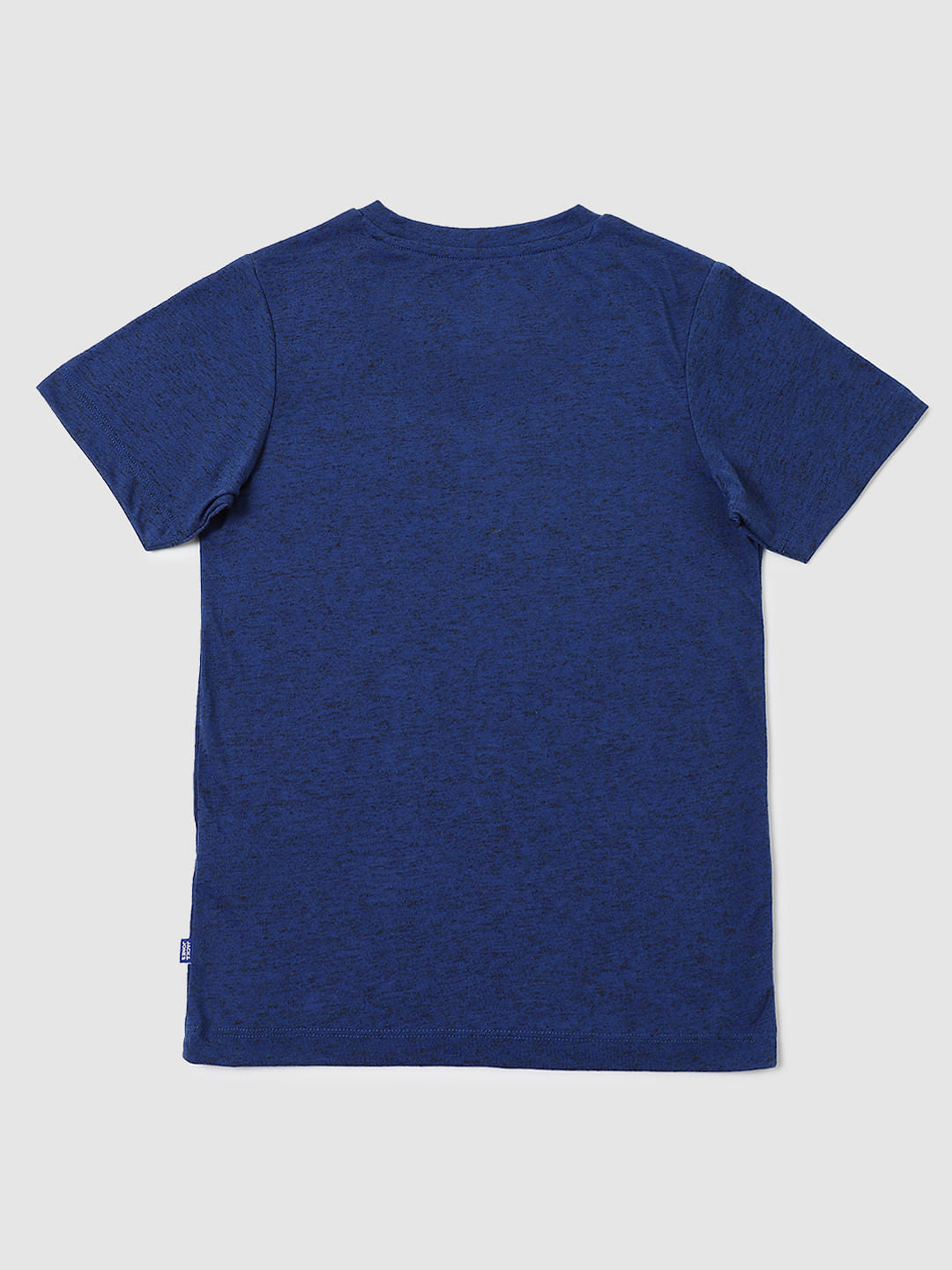 Boys Blue Logo Print Crew Neck T-shirt