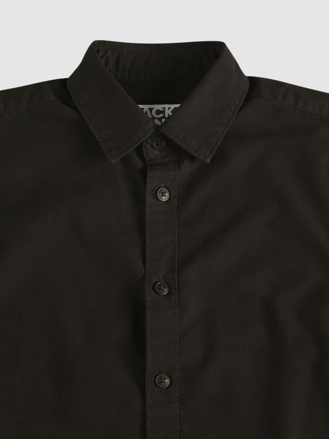 Boys Black Tape Detail Shirt