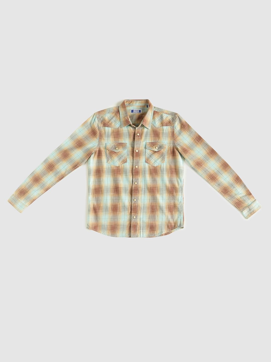 Boys Brown Check Shirt - 128/8Y