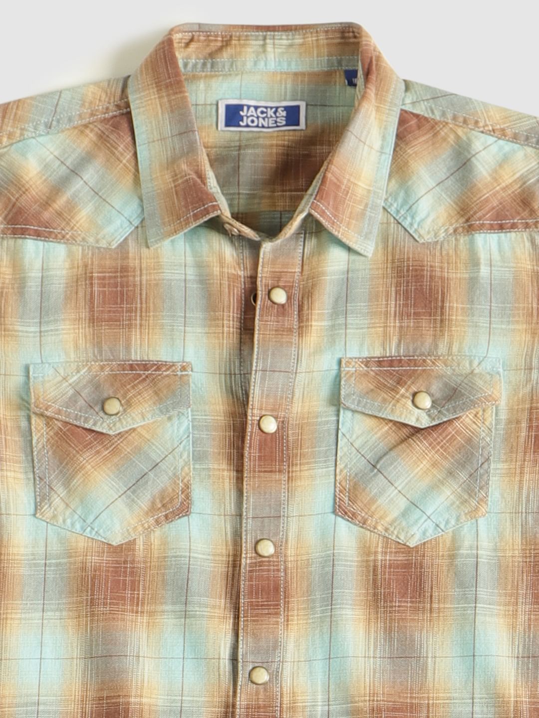 Boys Brown Check Shirt