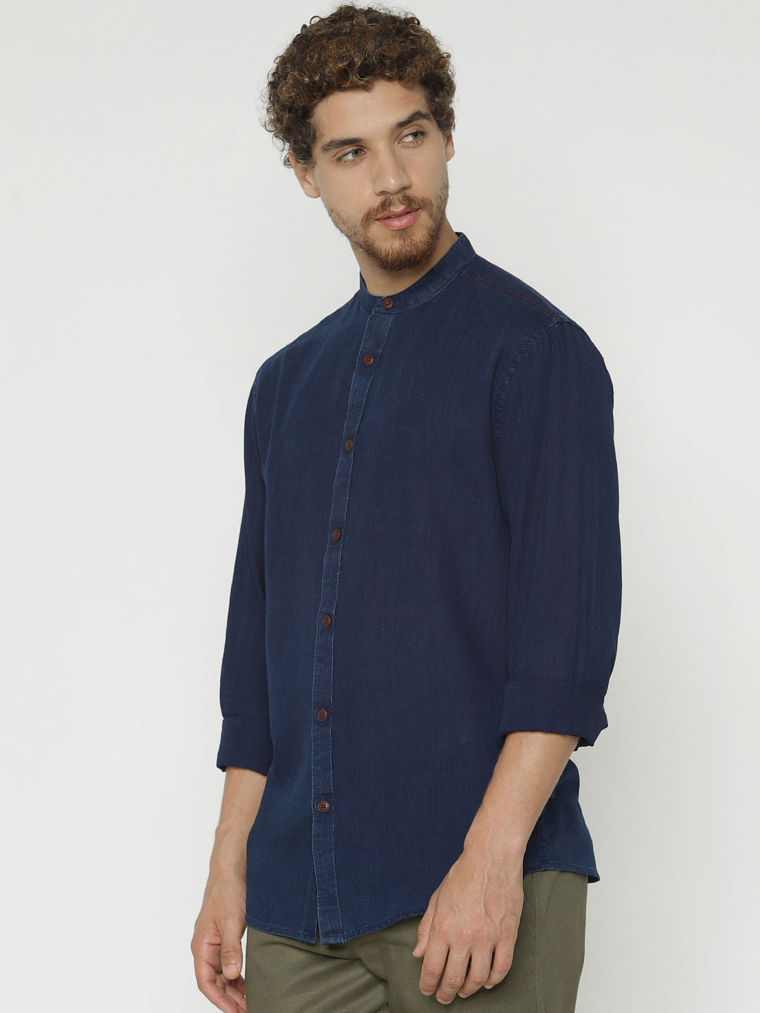 Blue Denim Full Sleeves Shirt