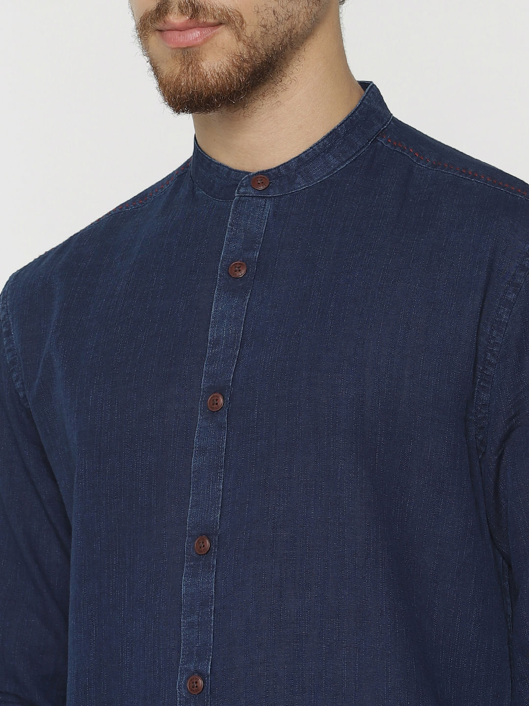 Blue Denim Full Sleeves Shirt
