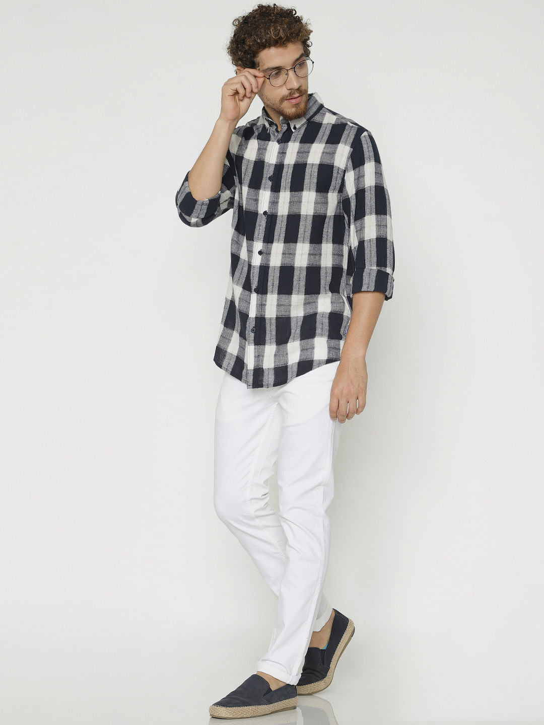 Blue Checks Full Sleeves Shirt