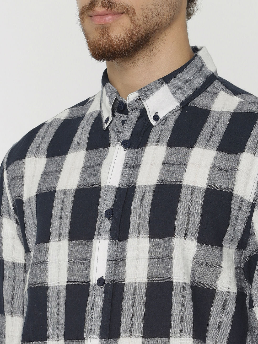 Blue Checks Full Sleeves Shirt
