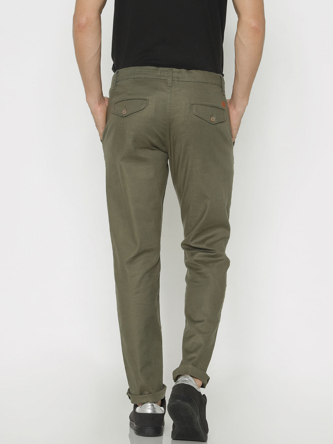 Green Slim Fit Pants