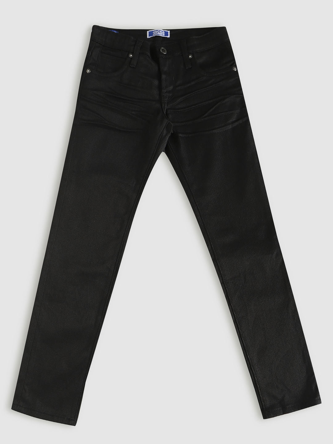 Boys Black Mid Rise Ben Skinny Fit Jeans