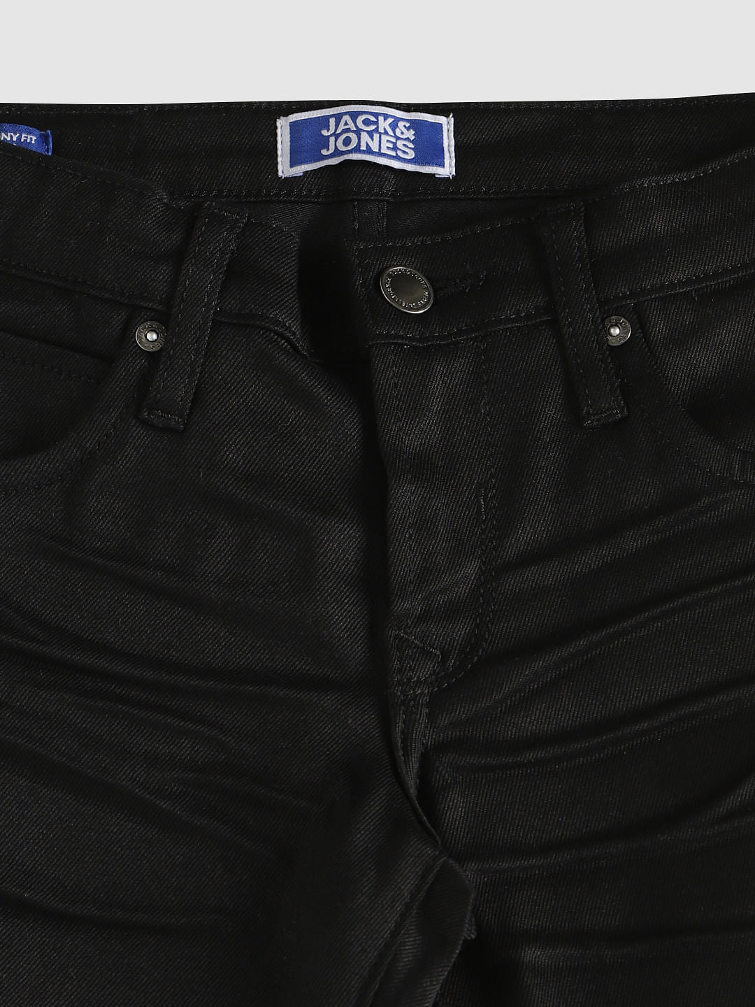 Boys Black Mid Rise Ben Skinny Fit Jeans