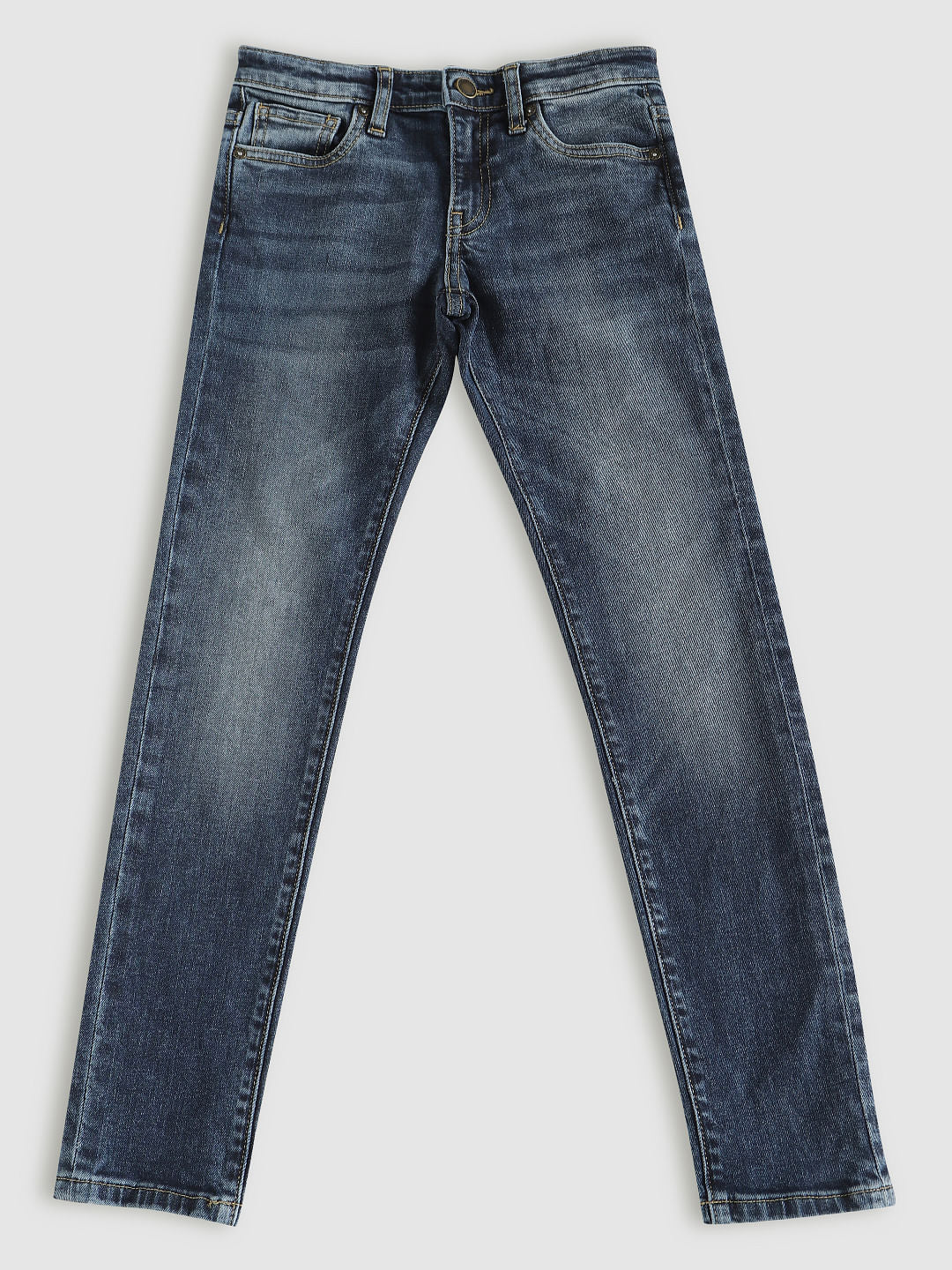 Boys Blue Mid Rise Ben Skinny Fit Jeans - 128/8Y