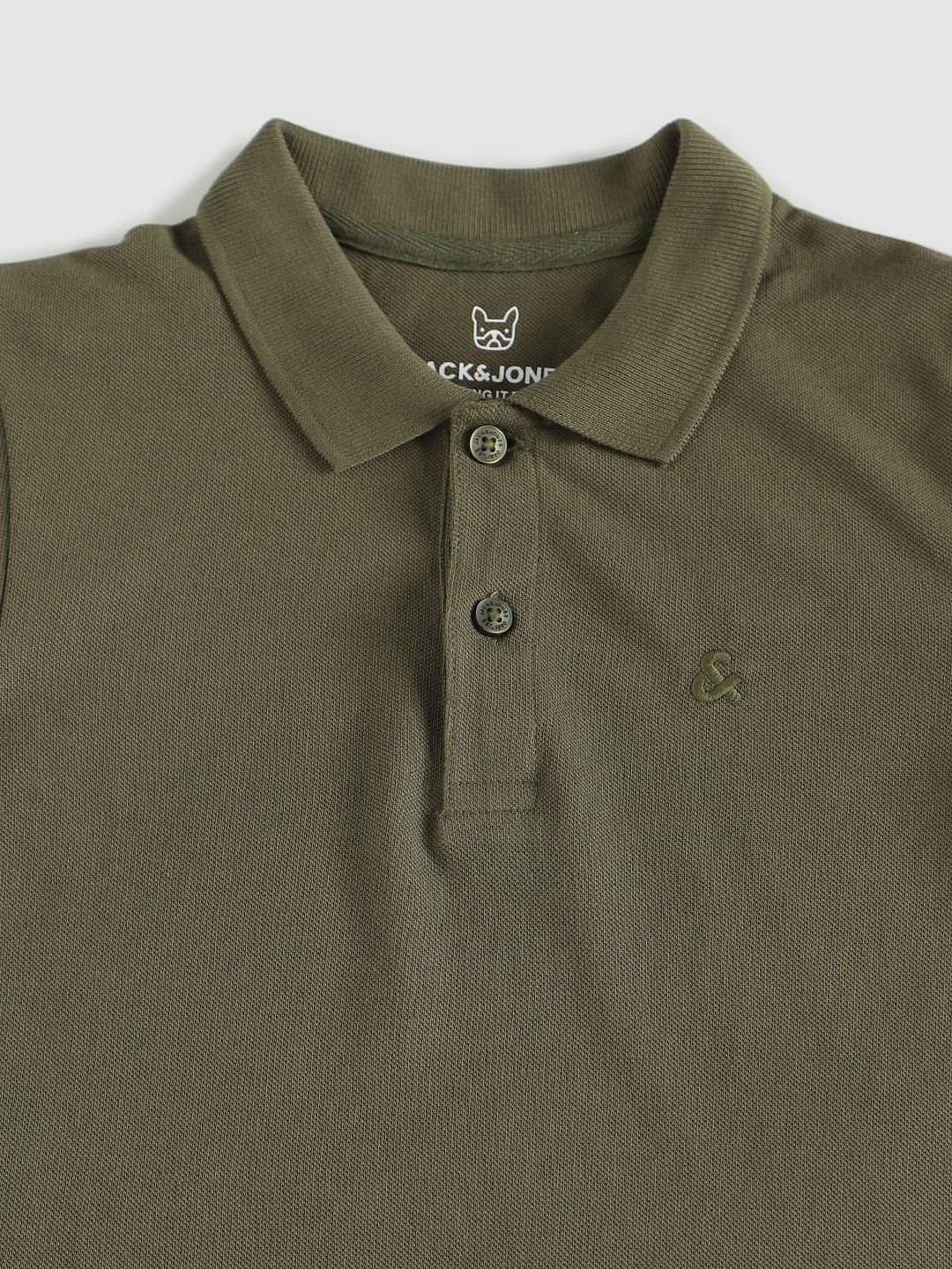 Boys Green Polo Neck T-Shirt