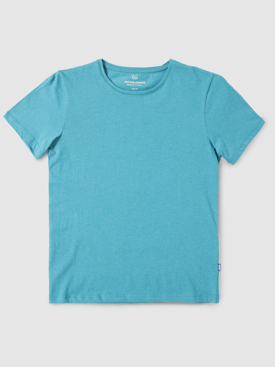Boys Blue Slim Fit Crew Neck T-Shirt - 128/8Y