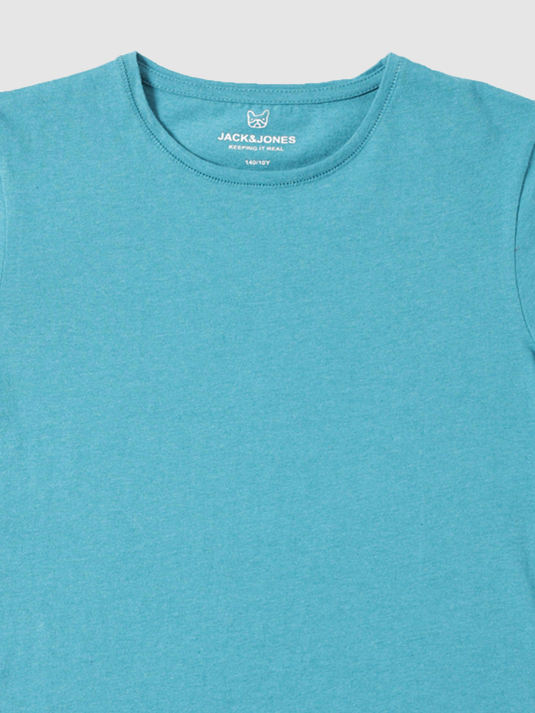 Boys Blue Slim Fit Crew Neck T-Shirt