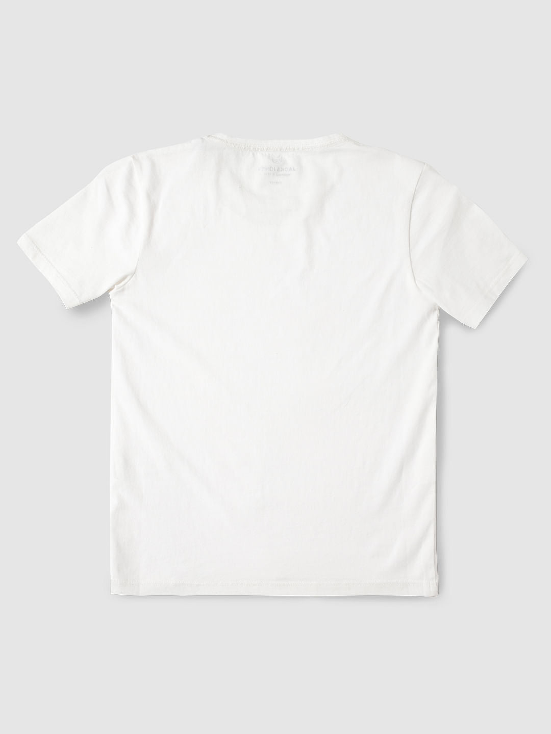 Boys White Slim Fit Crew Neck T-Shirt - 128/8Y