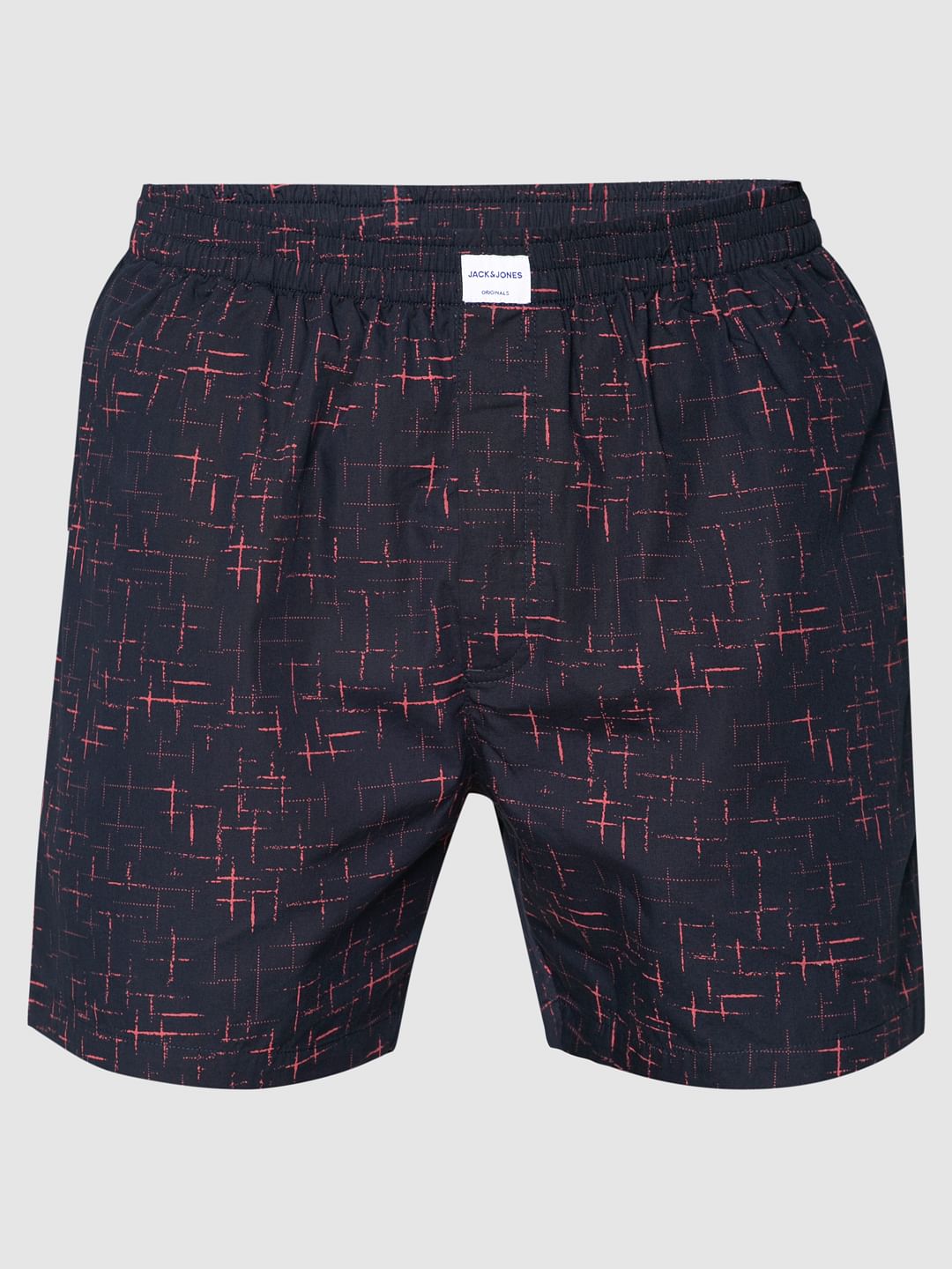 Navy Blue Printed Boxers