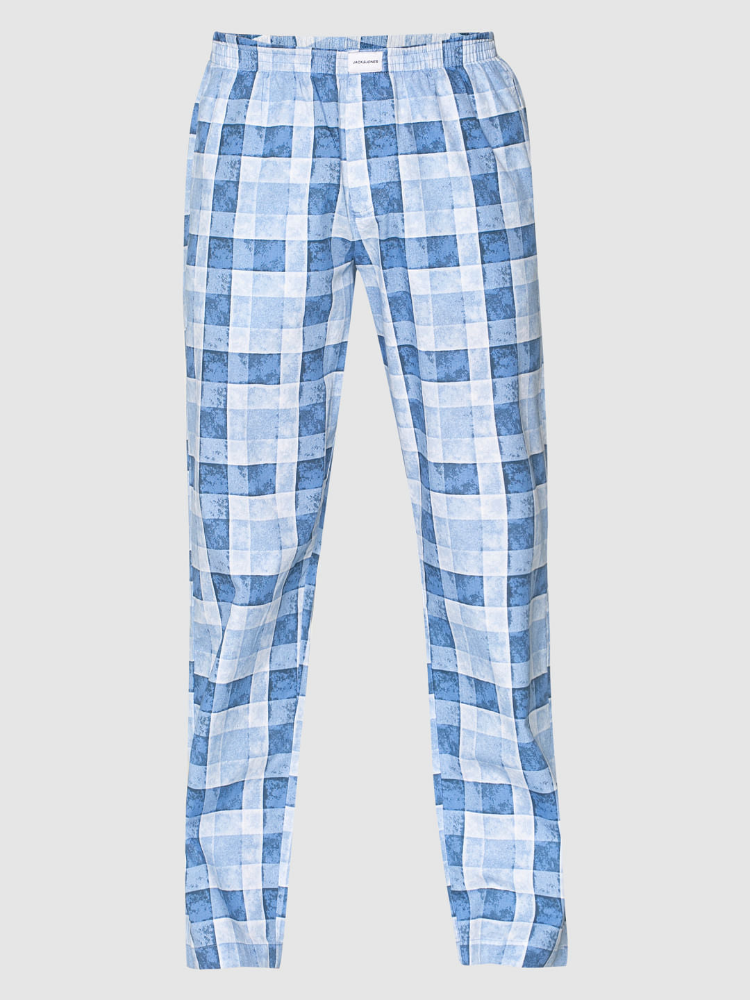 Blue Checks Print Pyjama