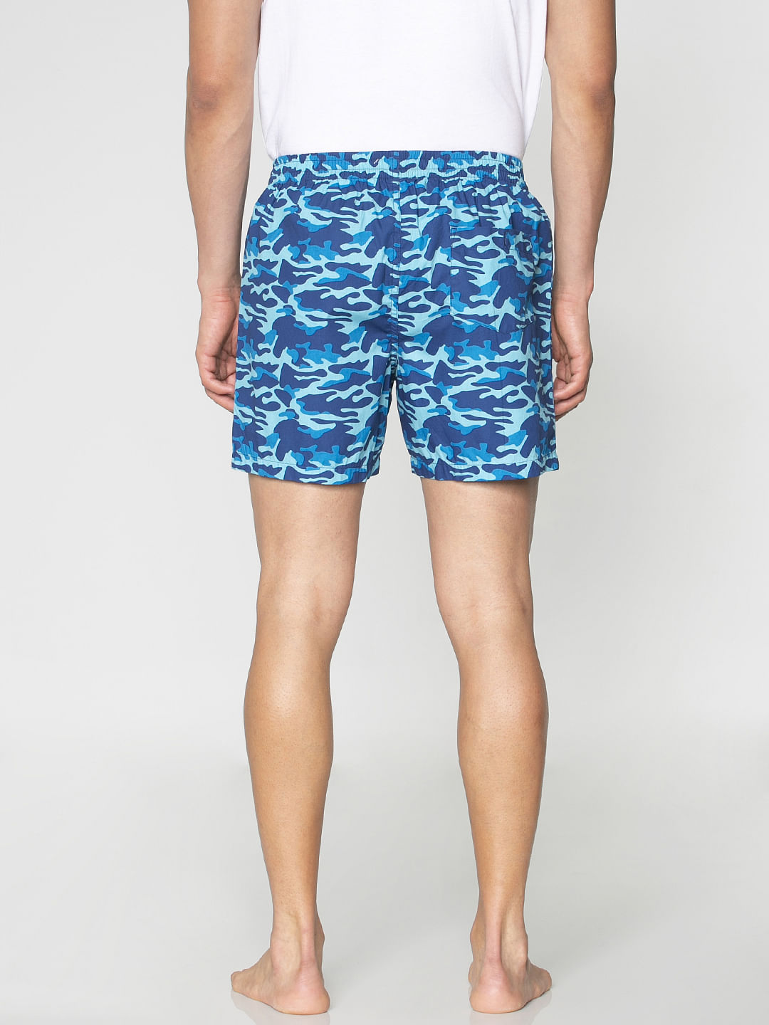 Blue Camo Print Boxers