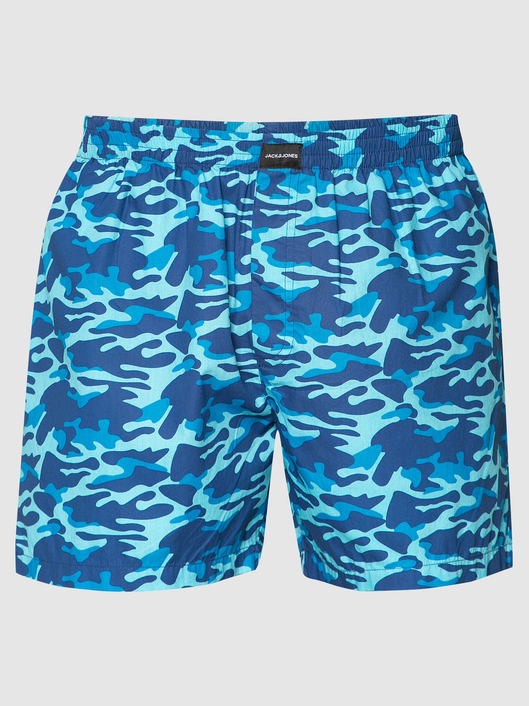 Blue Camo Print Boxers