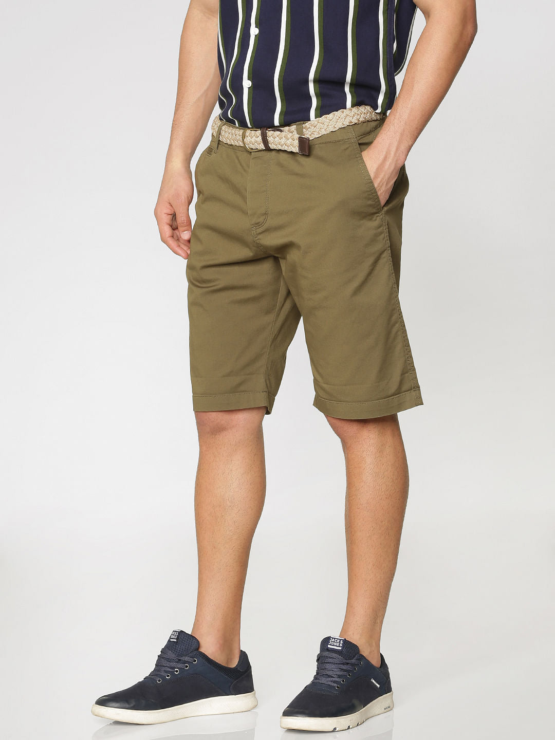 Green Chino Shorts
