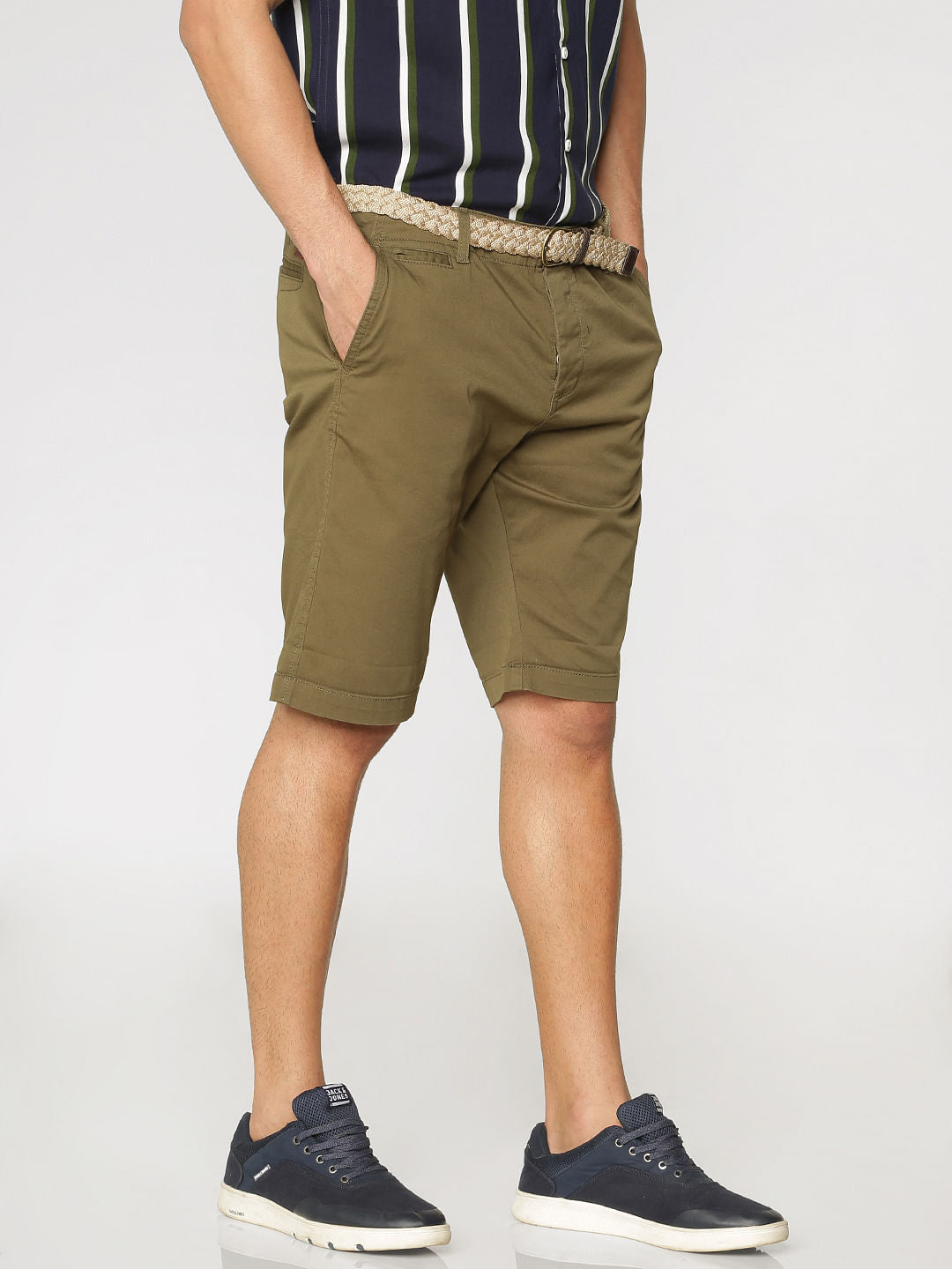 Green Chino Shorts