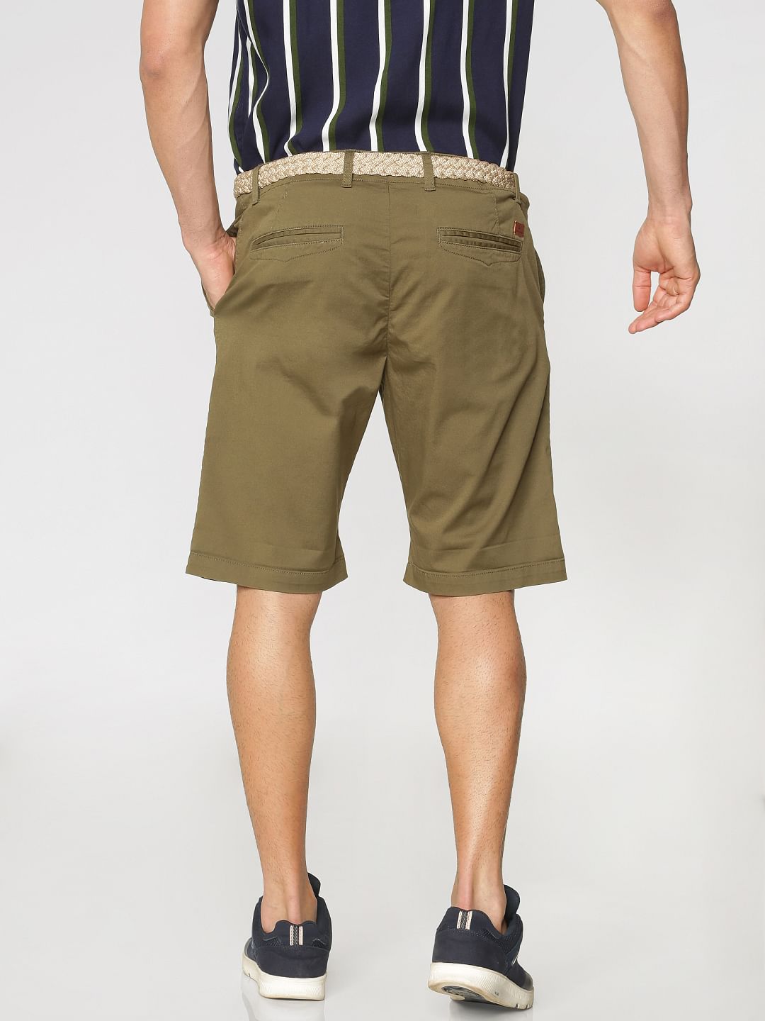 Green Chino Shorts