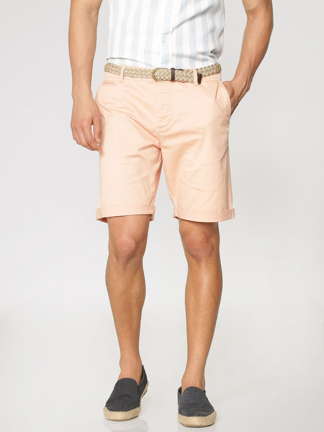 Pink Chino Shorts - S