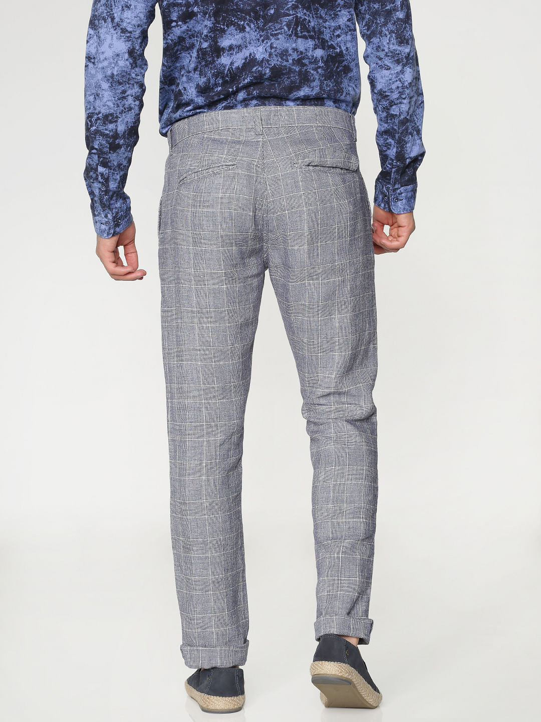 Grey Checks Pants