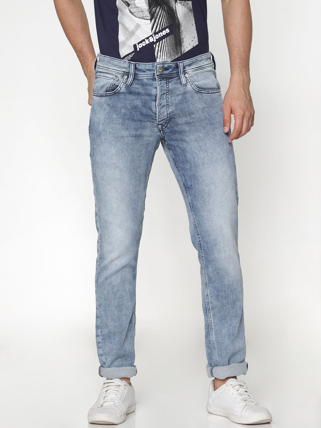 Light Blue Slim Fit Glenn Slim Fit Jeans - 28/30