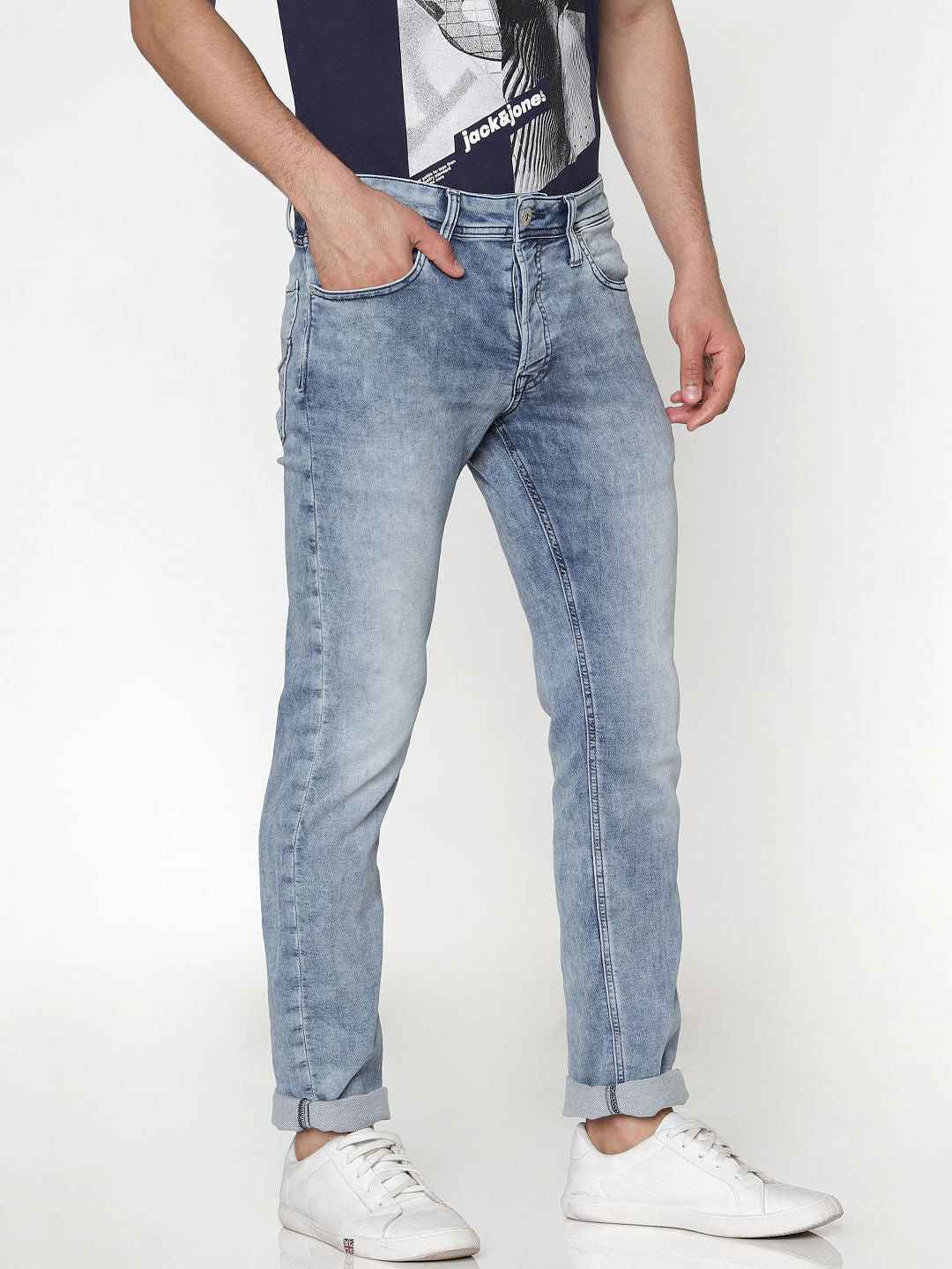 Light Blue Slim Fit Glenn Slim Fit Jeans