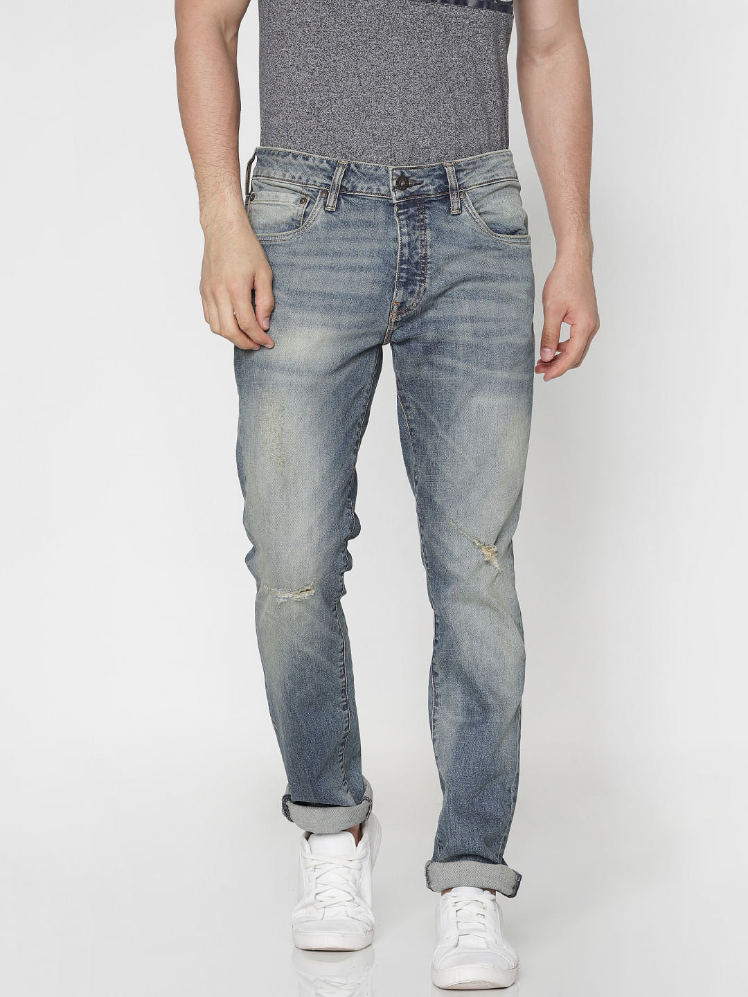 Blue Faded Tim Anti Fit Jeans - 28/30