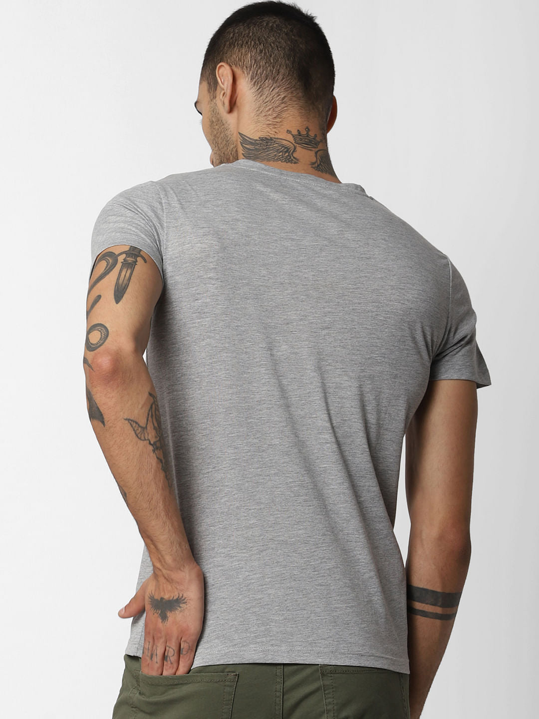 Grey City Landscape Crew Neck T-Shirt