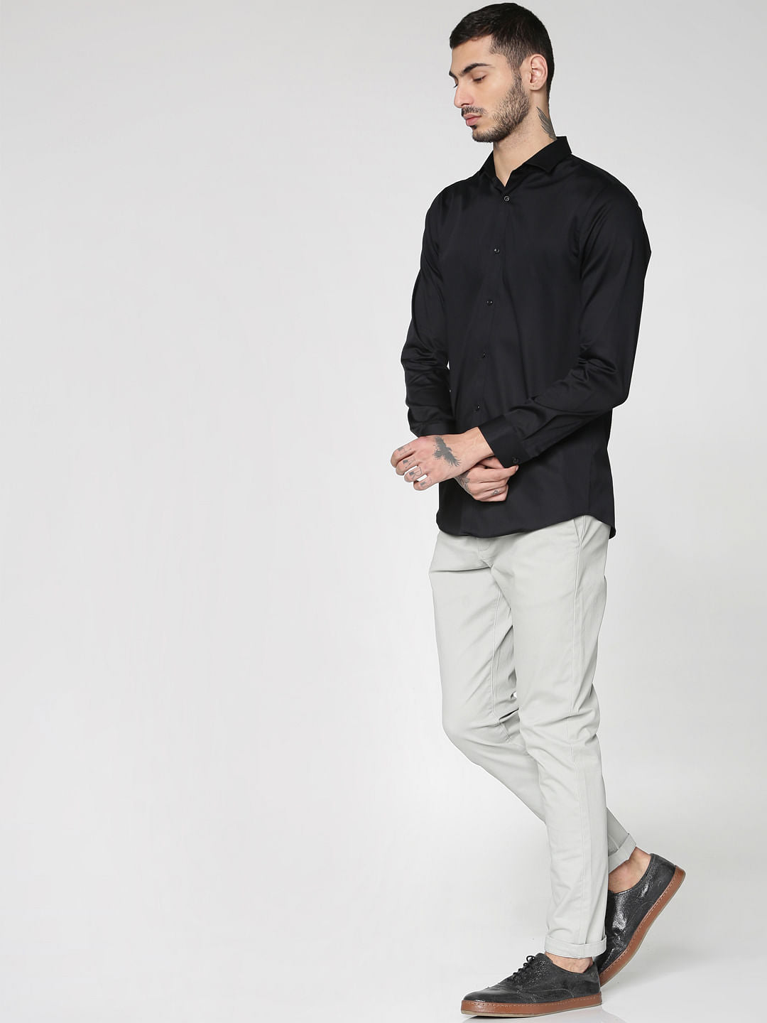 Black Full Sleeves Shirt