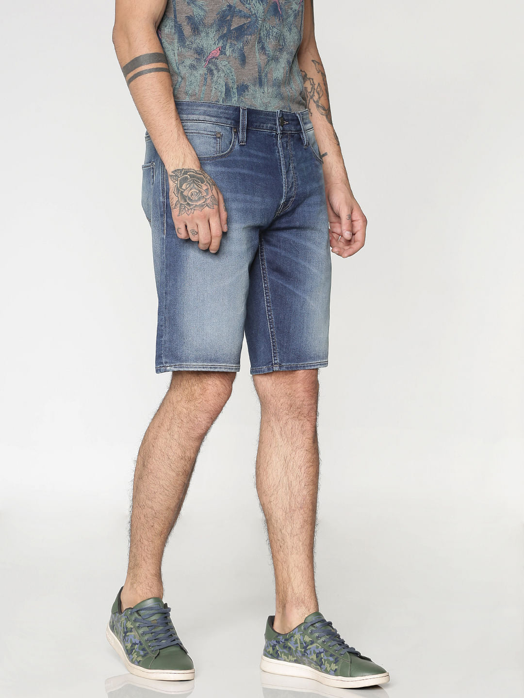 Blue Denim Shorts