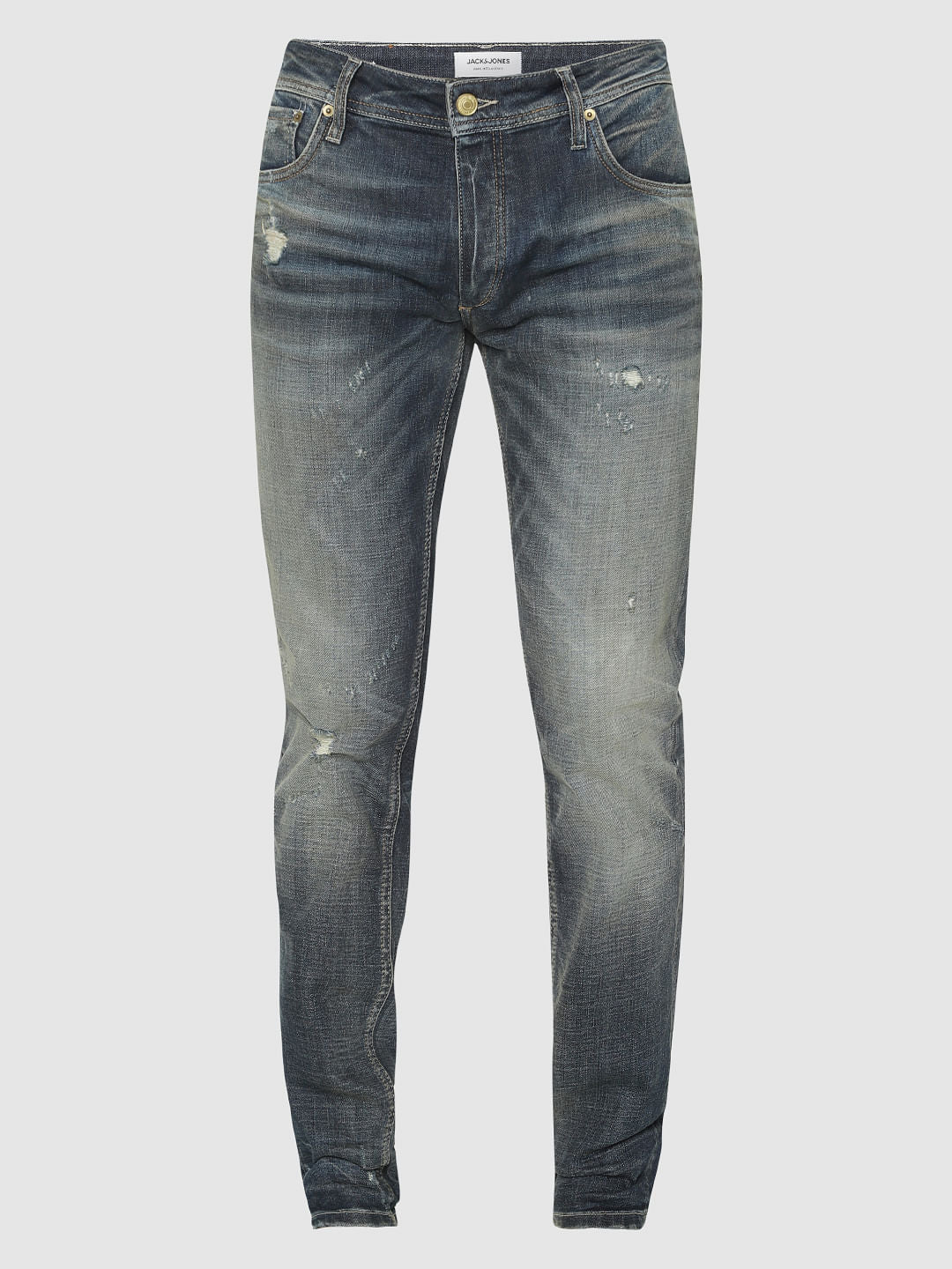 Blue Ripped Tim Anti Fit Jeans