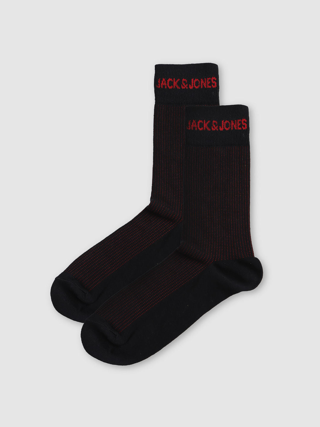 Black Mid Calf Length Socks - ONE